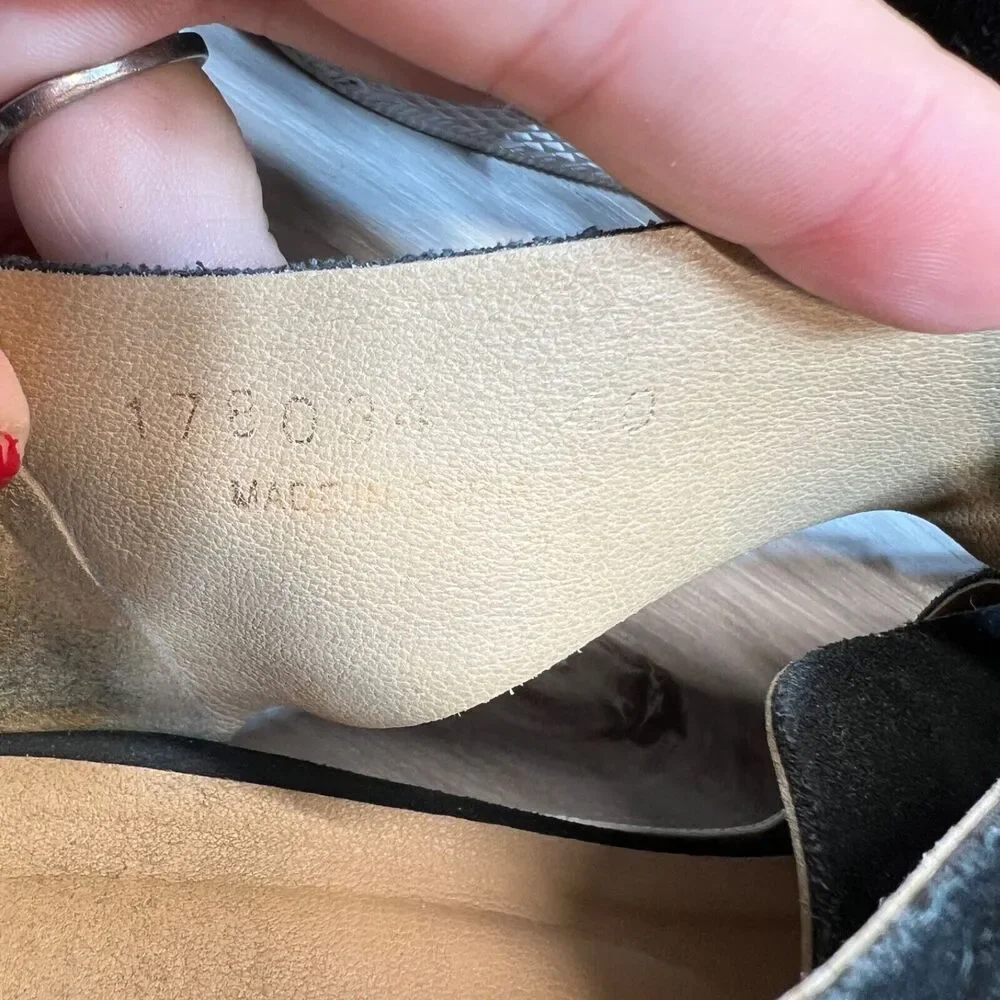 All Black Womens Micro Suede Lace Up Shoes Size 40 US 9 Black Side Cut - Picture 8 of 11